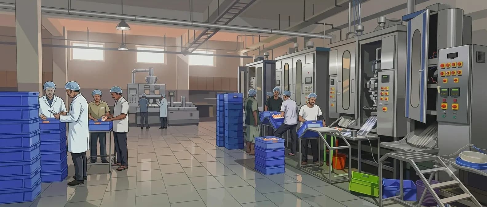 Elanadu's ISO 22000 certified plant, where every batch is checked by hand before it is packed